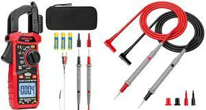 KC604 Digital Clamp Meter Multimeter with D-Shaped Jaw and KET20 Silicone Multimeter Test Leads with Gold-Plated Probes KC604 Digital Clamp Meter Multimeter with D-Shaped Jaw and KET20 Silicone Multimeter Test Leads with Gold-Plated Probes