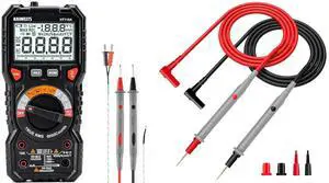 HT118A Digital Multimeter TRMS 6000 Counts Voltmeter and KET20 Silicone Multimeter Test Leads with Gold-Plated Probes HT118A Digital Multimeter TRMS 6000 Counts Voltmeter and KET20 Silicone Multimeter Test Leads with Gold-Plated Probes