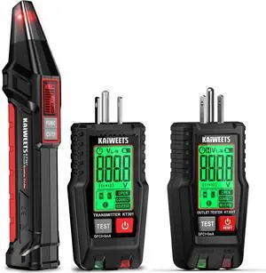 Circuit Breaker Finder with LCD Display KT301P and GFCI Outlet Tester with LCD Display KT301T Circuit Breaker Finder with LCD Display KT301P and GFCI Outlet Tester with LCD Display KT301T
