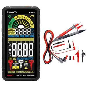 Smart Multimeter KM602 & Soft Silicone Electrician Test Leads Kit Smart Multimeter KM602 & Soft Silicone Electrician Test Leads Kit