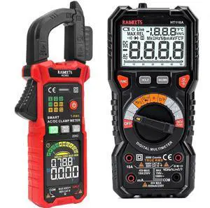 Smart Digital Clamp Meter with D-Shaped Jaws & Digital Multimeter TRMS 6000 Counts Voltmeter Smart Digital Clamp Meter with D-Shaped Jaws & Digital Multimeter TRMS 6000 Counts Voltmeter