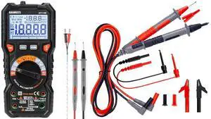 HT118E Digital Multimeter TRMS 20000 Counts and Soft Silicone Electrician Test Leads Kit KET01 HT118E Digital Multimeter TRMS 20000 Counts and Soft Silicone Electrician Test Leads Kit KET01