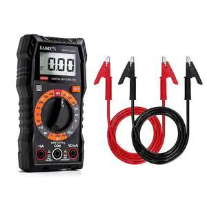 KM100 Digital Multimeter with Case and KET03 Alligator Clips Electrical Test Leads Set KM100 Digital Multimeter with Case and KET03 Alligator Clips Electrical Test Leads Set