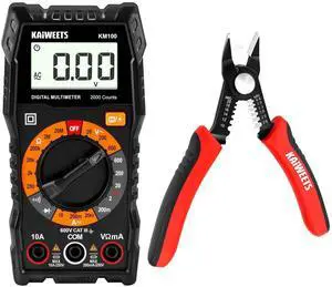 Digital Multimeter with Case and Wire Cutters 6-Inch Flush Pliers Digital Multimeter with Case and Wire Cutters 6-Inch Flush Pliers