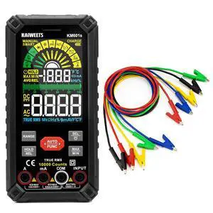 5PCS Alligator Clips Electrical Test Leads Set, KM602 Smart Multimeter Rechargeable 5PCS Alligator Clips Electrical Test Leads Set, KM602 Smart Multimeter Rechargeable