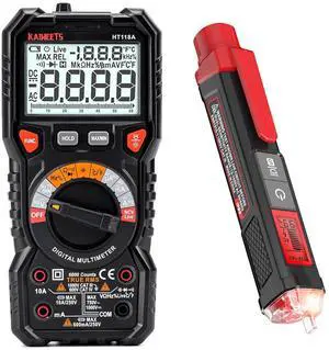 Digital Multimeter TRMS 6000 Counts, Non Contact Voltage Tester with Signal Percentage Digital Multimeter TRMS 6000 Counts, Non Contact Voltage Tester with Signal Percentage