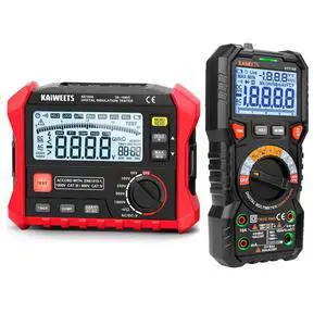 KE1000 Megohmmeter Insulation Resistance Tester Up to 100G and HT118E Digital Multimeter TRMS 20000 Counts with Higher Resolution Auto-Ranging Voltmeter KE1000 Megohmmeter Insulation Resistance Tester Up to 100G and HT118E Digital Multimeter TRMS 20000 Counts with Higher Resolution Auto-Ranging Voltmeter