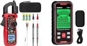 Digital Clamp Meter Multimeter and EMF Detector, 3-in-1 Handheld EMF Meter Digital Clamp Meter Multimeter and EMF Detector, 3-in-1 Handheld EMF Meter