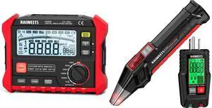 KE2500 Insulation Resistance Tester Up to 200G Pro Megohmmeter and KT301P Circuit Breaker Finder with LCD Display GFCI Outlet Tester Electrical Circuit Tracer Tool KE2500 Insulation Resistance Tester Up to 200G Pro Megohmmeter and KT301P Circuit Breaker Finder with LCD Display GFCI Outlet Tester Electrical Circuit Tracer Tool