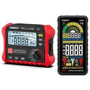KE2500 Insulation Resistance Tester Up to 200G Pro Megohmmeter and KM602 Smart Multimeter Rechargeable Electrical Tester with Auto Ranging Digital Voltmeter KE2500 Insulation Resistance Tester Up to 200G Pro Megohmmeter and KM602 Smart Multimeter Rechargeable Electrical Tester with Auto Ranging Digital Voltmeter