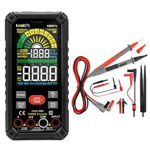 10000 Counts TRMS Rechargeable Smart Multimeter, Soft Silicone Electrician Test Leads Kit 10000 Counts TRMS Rechargeable Smart Multimeter, Soft Silicone Electrician Test Leads Kit