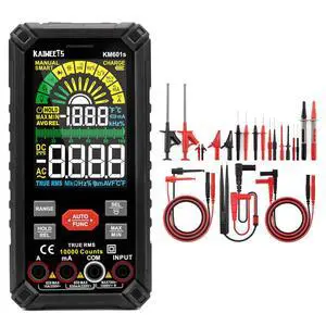 Multimeter Tester 10000 Counts TRMS & 23PCS Multimeter Test Leads Kit Multimeter Tester 10000 Counts TRMS & 23PCS Multimeter Test Leads Kit