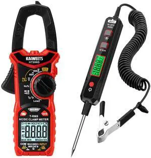 HT206D Digital Clamp Meter and 0.8V-100V DC Smart Automotive Test Light HT206D Digital Clamp Meter and 0.8V-100V DC Smart Automotive Test Light