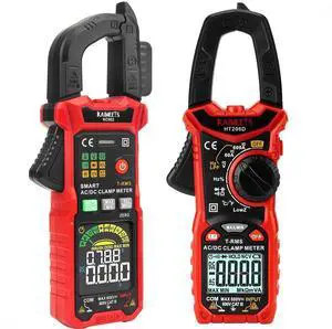 Smart Digital Clamp Meter with D-Shaped Jaws & HT206D Digital Clamp Meter T-RMS 6000 Counts Smart Digital Clamp Meter with D-Shaped Jaws & HT206D Digital Clamp Meter T-RMS 6000 Counts