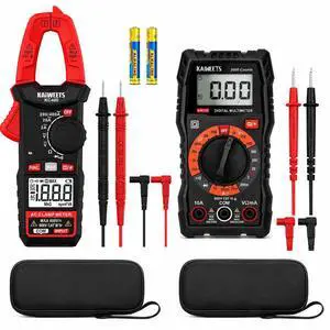 Electrical Testing Kit, Digital Clamp Meter & Digital Multimeter with Case, Auto Ranging 400A AC Current, 600V AC/DC Voltage, Resistance, Continuity & Diode Tester for Home, Automotive Electrical Testing Kit, Digital Clamp Meter & Digital Multimeter with Case, Auto Ranging 400A AC Current, 600V AC/DC Voltage, Resistance, Continuity & Diode Tester for Home, Automotive