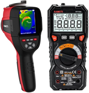 Thermal Imaging Camera, 256 x 192 Resolution Infrared Camera 25 Hz Refresh Rate, Support Infrared/Visible Light/Fusion Three Modes, Digital Multimeter TRMS 6000 Counts Voltmeter Auto-Ranging Thermal Imaging Camera, 256 x 192 Resolution Infrared Camera 25 Hz Refresh Rate, Support Infrared/Visible Light/Fusion Three Modes, Digital Multimeter TRMS 6000 Counts Voltmeter Auto-Ranging