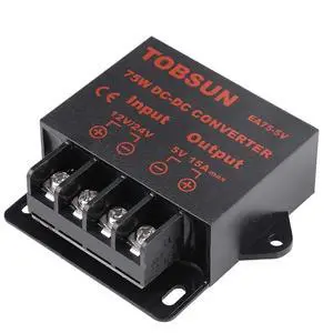 DC Voltage Regulator DC 12V 24V to DC 5V 3A 5A 10A 15A Converter Step Down Reducer Power Converter Mini Module(15A) DC Voltage Regulator DC 12V 24V to DC 5V 3A 5A 10A 15A Converter Step Down Reducer Power Converter Mini Module(15A)