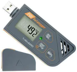 USB Temperature Data Logger Recorder for Temperature Humidity and Atmospheric Pressure, IP65 Waterproof Temperature Logger with PDF and CSV Reports High Accuracy USB Temperature Data Logger Recorder for Temperature Humidity and Atmospheric Pressure, IP65 Waterproof Temperature Logger with PDF and CSV Reports High Accuracy