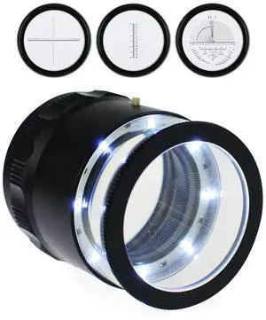 Jewelry Loup Magnifier 10x Led Scale Loupe with 8 Led Lights Jeweler Loop with Detachable Measuring Scale, Illuminated Jewelers Magnifying Glass for Jewelry, Gems, Coins, Hobby Tool (4 Glass Scale) Jewelry Loup Magnifier 10x Led Scale Loupe with 8 Led Lights Jeweler Loop with Detachable Measuring Scale, Illuminated Jewelers Magnifying Glass for Jewelry, Gems, Coins, Hobby Tool (4 Glass Scale)