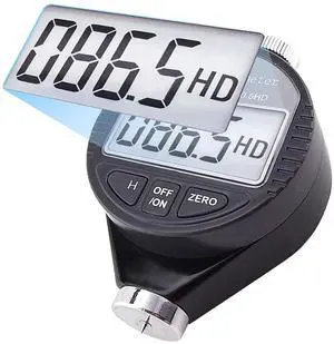 Shore D Hardness Tester Meter Portable 0-100HD Digital Durometer D for Rubber, Tire, Plastic, Thermal Plastic, Flooring, Bowling Ball with Large LCD Display Shore D Hardness Tester Meter Portable 0-100HD Digital Durometer D for Rubber, Tire, Plastic, Thermal Plastic, Flooring, Bowling Ball with Large LCD Display