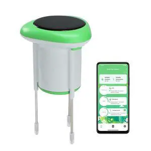WiFi Soil Moisture Meter, 3-in-1 Smart Soil Tester for EC/Temp/Moisture, Wireless Plant Monitor with App, High Precision Digital Soil Sensor for Indoor Outdoor Garden & Lawn(Solar Powered) WiFi Soil Moisture Meter, 3-in-1 Smart Soil Tester for EC/Temp/Moisture, Wireless Plant Monitor with App, High Precision Digital Soil Sensor for Indoor Outdoor Garden & Lawn(Solar Powered)