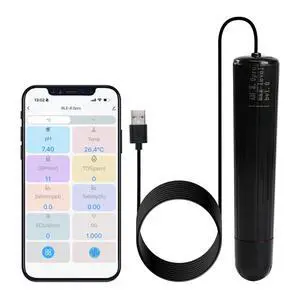 Smart Water Quality Monitor, 7-in-1 pH | Temperature | TDS | EC | Salinity | S.G & ORP WiFi Water Quality Tester Probe, EC pH Monitor for Hydroponics, Aquarium, 24/7 Real-Time Monitoring Smart Water Quality Monitor, 7-in-1 pH | Temperature | TDS | EC | Salinity | S.G & ORP WiFi Water Quality Tester Probe, EC pH Monitor for Hydroponics, Aquarium, 24/7 Real-Time Monitoring