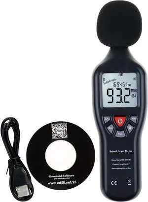 Decibel Meter Sound Level Meter Recorder Digital dB Meter Professional Noise Meter Detector Monitor 30dB to 130dB Portable SPL Decibel Meter with Data Logging for Home, Office, Outside Decibel Meter Sound Level Meter Recorder Digital dB Meter Professional Noise Meter Detector Monitor 30dB to 130dB Portable SPL Decibel Meter with Data Logging for Home, Office, Outside