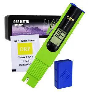 OPR Meter, ORP Redox Meter Tester -1999~1999mV Oxidation Reduction Potential Tester with 256mV ORP Calibration Buffer for Water Testing, Aquarium, Research Laboratory OPR Meter, ORP Redox Meter Tester -1999~1999mV Oxidation Reduction Potential Tester with 256mV ORP Calibration Buffer for Water Testing, Aquarium, Research Laboratory