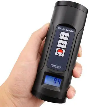 Digital Sound Level Meter Calibrator 94dB & 114dB for 1/2" and 1" inch Microphone, Professional Noise Decibel Calibration Tool Measurement Accuracy Check Digital Sound Level Meter Calibrator 94dB & 114dB for 1/2" and 1" inch Microphone, Professional Noise Decibel Calibration Tool Measurement Accuracy Check