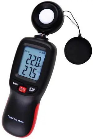 Light Meter Digital Illuminance Luminometer up to 200,000 Lux Luxmeter Foot Candle/Lux Temperature Tester Handheld with Backlight and Data Storage Light Meter Digital Illuminance Luminometer up to 200,000 Lux Luxmeter Foot Candle/Lux Temperature Tester Handheld with Backlight and Data Storage