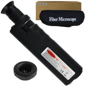 Optical Fiber Microscope Cable Inspection 400x Magnification 2.5mm Adaptor Including 2.5mm and 1.25mm Adapters Optical Fiber Microscope Cable Inspection 400x Magnification 2.5mm Adaptor Including 2.5mm and 1.25mm Adapters
