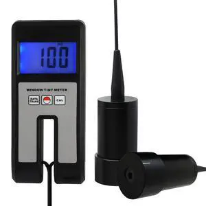 Portable Digital Window Tint Meter, 18mm VLT Light Transmission Tester, 0-100% Range Handheld Tint Reader Tint Checker for Car Windows Glass Testing Portable Digital Window Tint Meter, 18mm VLT Light Transmission Tester, 0-100% Range Handheld Tint Reader Tint Checker for Car Windows Glass Testing