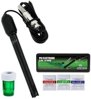 0-14 pH Electrode Probe BNC Connector, 300cm Cable for PH Meter Monitor Controller Test Sensor, Replacement Kit for Aquarium Hydroponics Plant Pool Spa 0-14 pH Electrode Probe BNC Connector, 300cm Cable for PH Meter Monitor Controller Test Sensor, Replacement Kit for Aquarium Hydroponics Plant Pool Spa