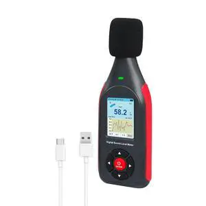 Sound Level Tester Decibel Meter Datalogger with A/C Frequency Weighting, Fast/Slow Response, 43,000 Data Records, Real-Time Sampling, USB/PC Connectivity, Three-Color LED Alarm Noise Reader Sound Level Tester Decibel Meter Datalogger with A/C Frequency Weighting, Fast/Slow Response, 43,000 Data Records, Real-Time Sampling, USB/PC Connectivity, Three-Color LED Alarm Noise Reader