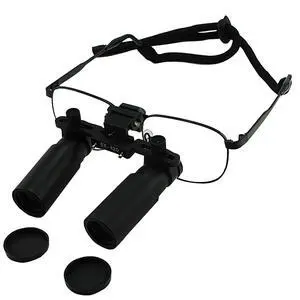 6.0X Magnification Dental Loupes, Prismatic Keplerian Style Titanium Frame, Dental Surgical Medical Binocular 45mm Field of View + 25mm Depth of Field + 420mm Working Distance 6.0X Magnification Dental Loupes, Prismatic Keplerian Style Titanium Frame, Dental Surgical Medical Binocular 45mm Field of View + 25mm Depth of Field + 420mm Working Distance