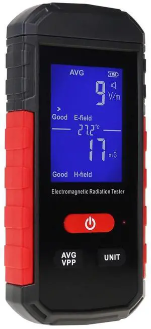 EMF Electromagnetic Radiation Detector EMF Meter Temperature Tester with Sound and Light Alarm for Ghost Hunting EMF Radiation Detecting EMF Electromagnetic Radiation Detector EMF Meter Temperature Tester with Sound and Light Alarm for Ghost Hunting EMF Radiation Detecting