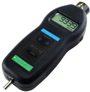 2 in 1 Non-contact Digital Tachometer Gauge Auto Ranging 0.5~99,999 RPM Range Meter Speed Tester 2 in 1 Non-contact Digital Tachometer Gauge Auto Ranging 0.5~99,999 RPM Range Meter Speed Tester
