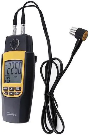 Ultrasonic Thickness Meter Tester Gauge Measure 1.2~220 mm Velocity Digital LCD for Metal Steel Aluminum Copper Glass Iron Plastics Tile Brass Gold Silver Zinc Ultrasonic Thickness Meter Tester Gauge Measure 1.2~220 mm Velocity Digital LCD for Metal Steel Aluminum Copper Glass Iron Plastics Tile Brass Gold Silver Zinc