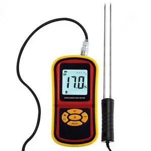Portable Digital Grain Moisture Meter, Compact High Quality Rice Corn Wheat Tester Analyzer- Range 5~30%, Temperature -14~140°F with LCD Display, Hygrometer Humidity Portable Digital Grain Moisture Meter, Compact High Quality Rice Corn Wheat Tester Analyzer- Range 5~30%, Temperature -14~140°F with LCD Display, Hygrometer Humidity