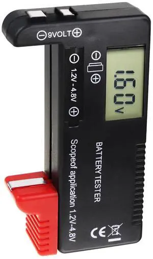 Universal Battery Tester: Volt Checker, Load Analyzer, Display Check for AAA, AA, C, D, 9V, 3.7V, 1.5V Button Cell Household Batteries by TAOBAO Universal Battery Tester: Volt Checker, Load Analyzer, Display Check for AAA, AA, C, D, 9V, 3.7V, 1.5V Button Cell Household Batteries by TAOBAO