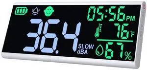 High-Precision Wall-Mounted Sound Level Meter 130dB with 13" LCD, Color-Coded Alerts, Temperature & Humidity Sensors, Alarm Function Decibel Meter for Home, Classroom, Industrial Use High-Precision Wall-Mounted Sound Level Meter 130dB with 13" LCD, Color-Coded Alerts, Temperature & Humidity Sensors, Alarm Function Decibel Meter for Home, Classroom, Industrial Use
