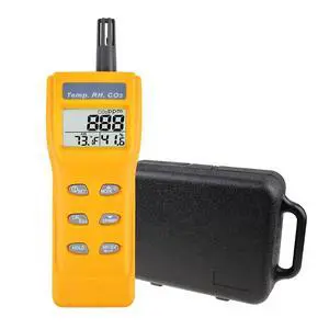CO2 Meter Indoor Air Quality Meter CO2 Monitor 9999ppm Carbon Dioxide Temp. Humidity Meter NDIR Sensor Detector CO2 Meter Indoor Air Quality Meter CO2 Monitor 9999ppm Carbon Dioxide Temp. Humidity Meter NDIR Sensor Detector