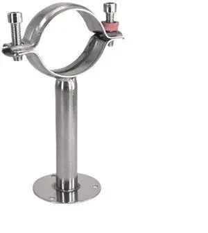 12-108mm 3/4"-4" Pipe Hanger Bracket Clamp 1-1/2" 38mm Support Clip With Base Plate 304 Stainless For Beer Brewing L=100mm(Fit OD 45-48mm) 12-108mm 3/4"-4" Pipe Hanger Bracket Clamp 1-1/2" 38mm Support Clip With Base Plate 304 Stainless For Beer Brewing L=100mm(Fit OD 45-48mm)