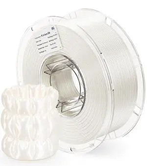 PLA Aura Silk 3D Printer Filament 1.75mm 1KG(2.2lbs) Spool White Silk | NatureWorks Ingeo, Ultra-Gloss Macaron Silk PLA Filament For Bambu-Lab, Creality, Anycubic, Most FDM 3D Printer PLA Aura Silk 3D Printer Filament 1.75mm 1KG(2.2lbs) Spool White Silk | NatureWorks Ingeo, Ultra-Gloss Macaron Silk PLA Filament For Bambu-Lab, Creality, Anycubic, Most FDM 3D Printer