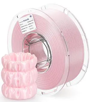 PLA Aura Silk 3D Printer Filament 1.75mm 1KG(2.2lbs) Spool Pink Silk | NatureWorks Ingeo, Ultra-Gloss Macaron Silk PLA Filament For Bambu-Lab, Creality, Anycubic, Most FDM 3D Printer PLA Aura Silk 3D Printer Filament 1.75mm 1KG(2.2lbs) Spool Pink Silk | NatureWorks Ingeo, Ultra-Gloss Macaron Silk PLA Filament For Bambu-Lab, Creality, Anycubic, Most FDM 3D Printer