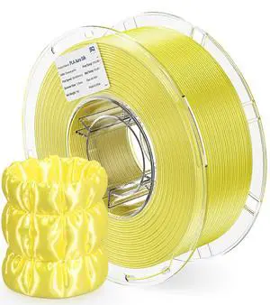 PLA Aura Silk 3D Printer Filament 1.75mm 1KG(2.2lbs) Cheese Yellow PLA | NatureWorks Ingeo, Ultra-Gloss Macaron Silk Filament For Bambu-Lab, Creality, Anycubic, Most FDM 3D Printer PLA Aura Silk 3D Printer Filament 1.75mm 1KG(2.2lbs) Cheese Yellow PLA | NatureWorks Ingeo, Ultra-Gloss Macaron Silk Filament For Bambu-Lab, Creality, Anycubic, Most FDM 3D Printer