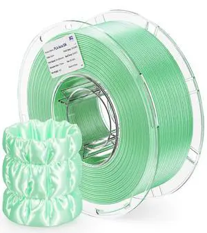 PLA Aura Silk 3D Printer Filament 1.75mm 1KG(2.2lbs) Spool Green Silk | NatureWorks Ingeo, Ultra-Gloss Macaron Silk PLA Filament For Bambu-Lab, Creality, Anycubic, Most FDM 3D Printer PLA Aura Silk 3D Printer Filament 1.75mm 1KG(2.2lbs) Spool Green Silk | NatureWorks Ingeo, Ultra-Gloss Macaron Silk PLA Filament For Bambu-Lab, Creality, Anycubic, Most FDM 3D Printer