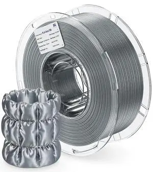 PLA Aura Silk 3D Printer Filament 1.75mm 1KG(2.2lbs) Spool Silver PLA | NatureWorks Ingeo, Ultra-Gloss Macaron Silk Filament For Bambu-Lab, Creality, Anycubic, Most FDM 3D Printer PLA Aura Silk 3D Printer Filament 1.75mm 1KG(2.2lbs) Spool Silver PLA | NatureWorks Ingeo, Ultra-Gloss Macaron Silk Filament For Bambu-Lab, Creality, Anycubic, Most FDM 3D Printer