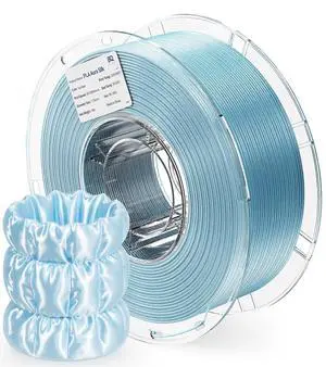PLA Aura Silk 3D Printer Filament 1.75mm 1KG(2.2lbs) Ice Blue Silk | NatureWorks Ingeo, Ultra-Gloss Macaron Silk PLA Filament For Bambu-Lab, Creality, Anycubic, Most FDM 3D Printer PLA Aura Silk 3D Printer Filament 1.75mm 1KG(2.2lbs) Ice Blue Silk | NatureWorks Ingeo, Ultra-Gloss Macaron Silk PLA Filament For Bambu-Lab, Creality, Anycubic, Most FDM 3D Printer