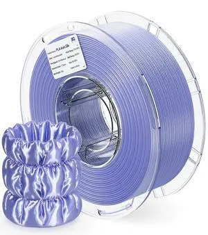 PLA Aura Silk 3D Printer Filament 1.75mm 1KG(2.2lbs) Spool Purple Silk | NatureWorks Ingeo, Ultra-Gloss Macaron Silk PLA Filament For Bambu-Lab, Creality, Anycubic, Most FDM 3D Printer PLA Aura Silk 3D Printer Filament 1.75mm 1KG(2.2lbs) Spool Purple Silk | NatureWorks Ingeo, Ultra-Gloss Macaron Silk PLA Filament For Bambu-Lab, Creality, Anycubic, Most FDM 3D Printer